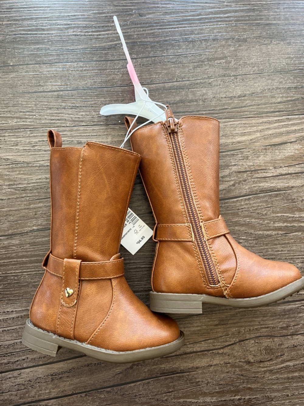 Toddler Girl Tan Mid-Calf Riding Boots Size 4